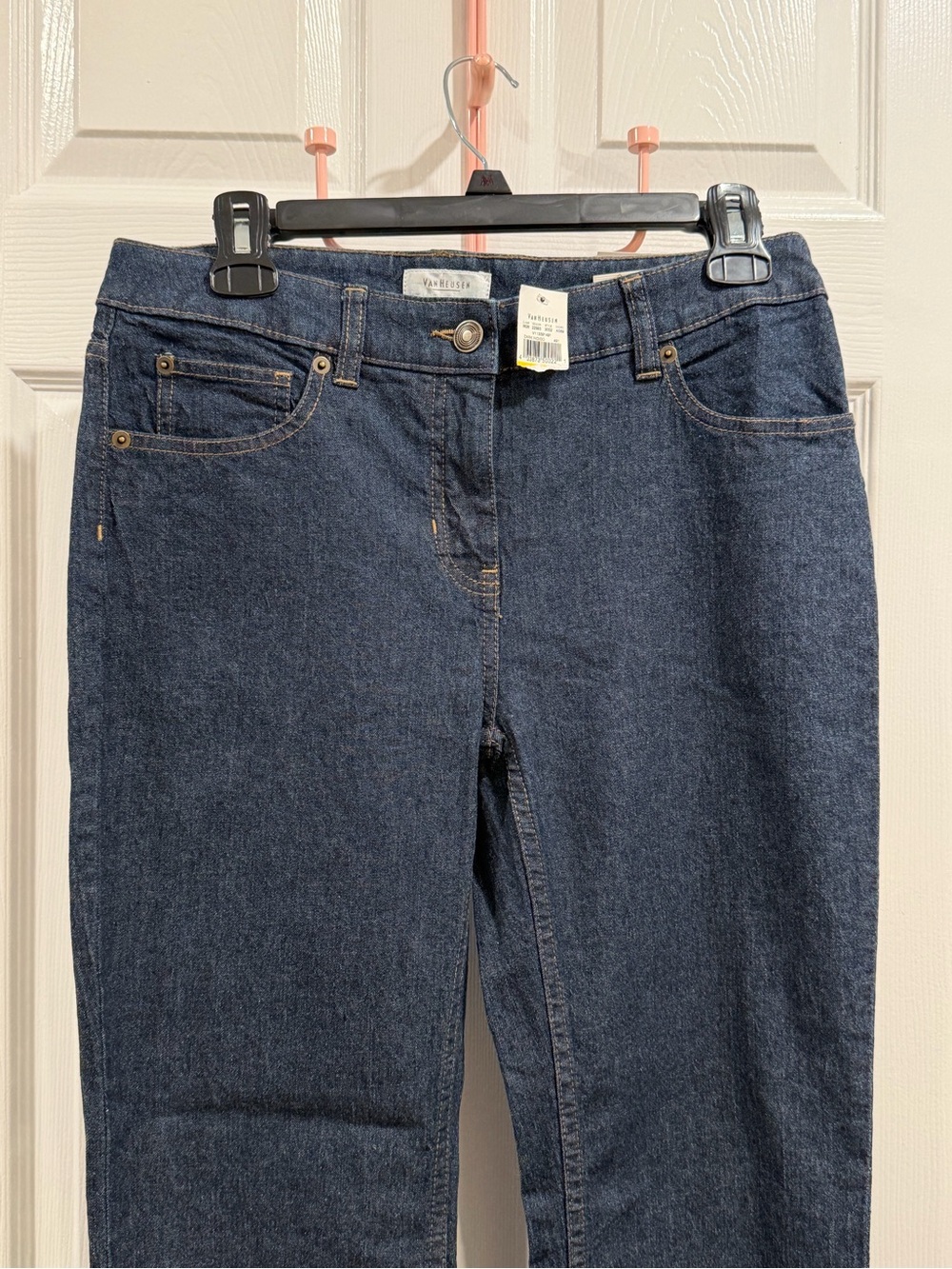 Van Heusen Dark Wash Comfort Stretch Jeans – Women's Classic Fit Straight